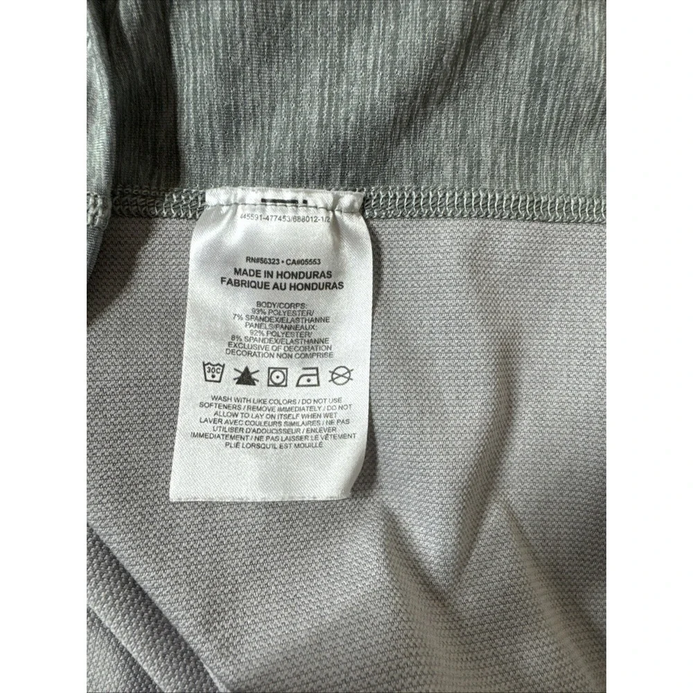 Nike Pro Dry Fit Shirt Size M Short Sleeve Womens Crew Neck Gray Athletic Fit